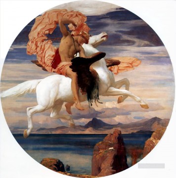 アンドロメダの救出に急ぐペガサスに乗ったペルセウス 1895年 アカデミズム フレデリック・レイトン Oil Paintings